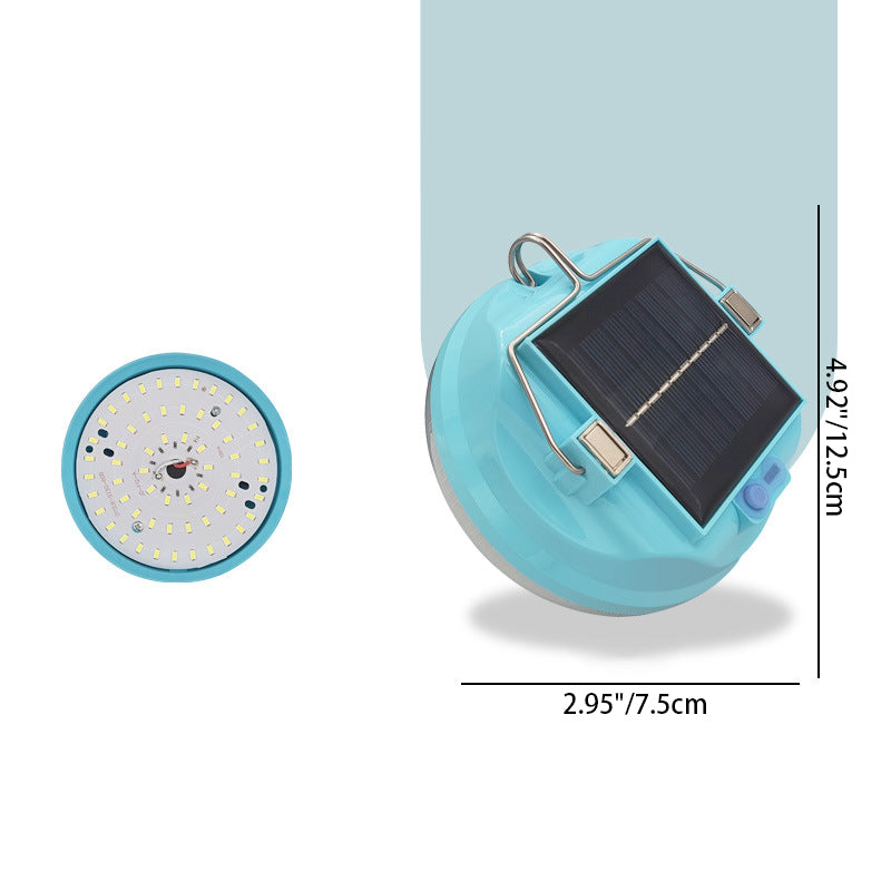Luz LED exterior impermeable solar minimalista moderna de disco de hierro y plástico para patio exterior 