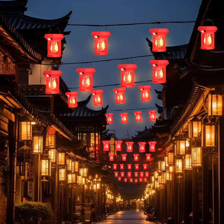 Traditionelle chinesische Solar-Wasserdichte Hof-Hohl-ABS-PC-LED-Außenlandschaft für Außenpatio 