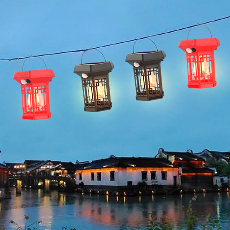 Traditionelle chinesische Solar-Wasserdichte Hof-Hohl-ABS-PC-LED-Außenlandschaft für Außenpatio 