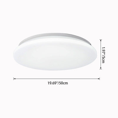 Luz de techo LED de montaje empotrado redonda minimalista moderna de hierro y acrílico para sala de estar 