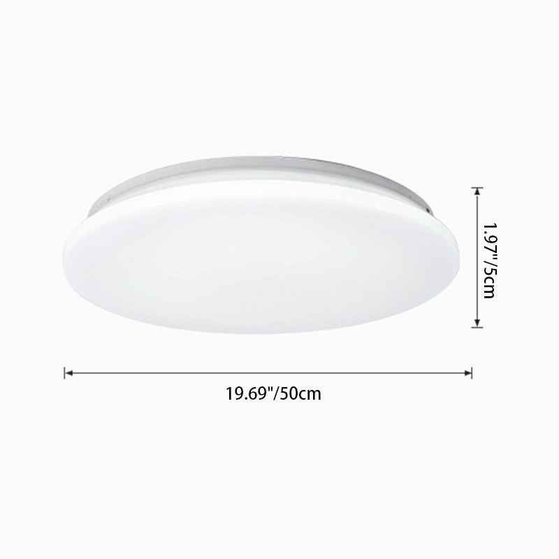 Luz de techo LED de montaje empotrado redonda minimalista moderna de hierro y acrílico para sala de estar 