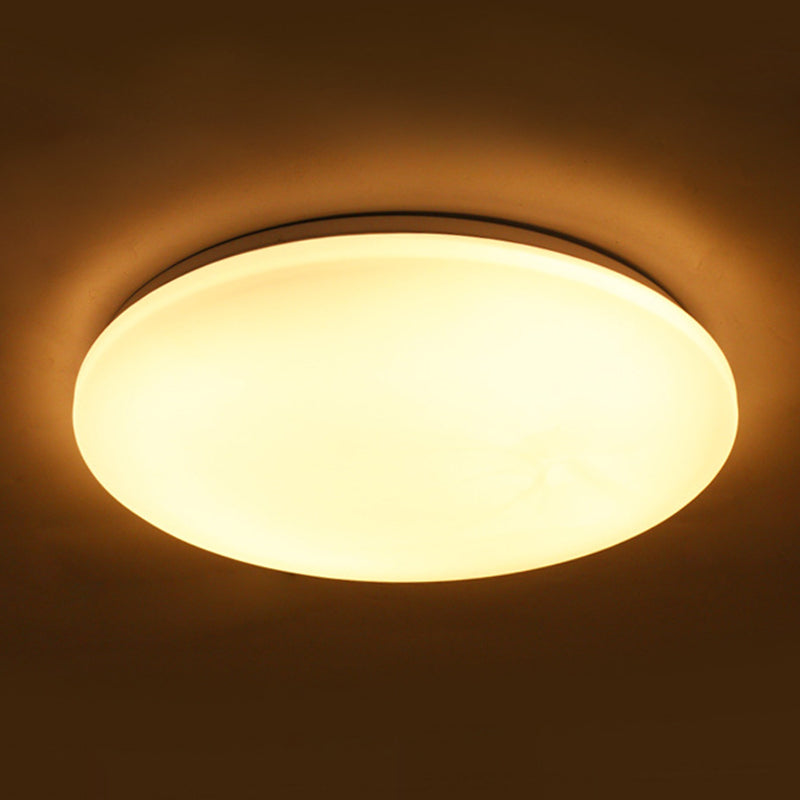 Luz de techo LED de montaje empotrado redonda minimalista moderna de hierro y acrílico para sala de estar 