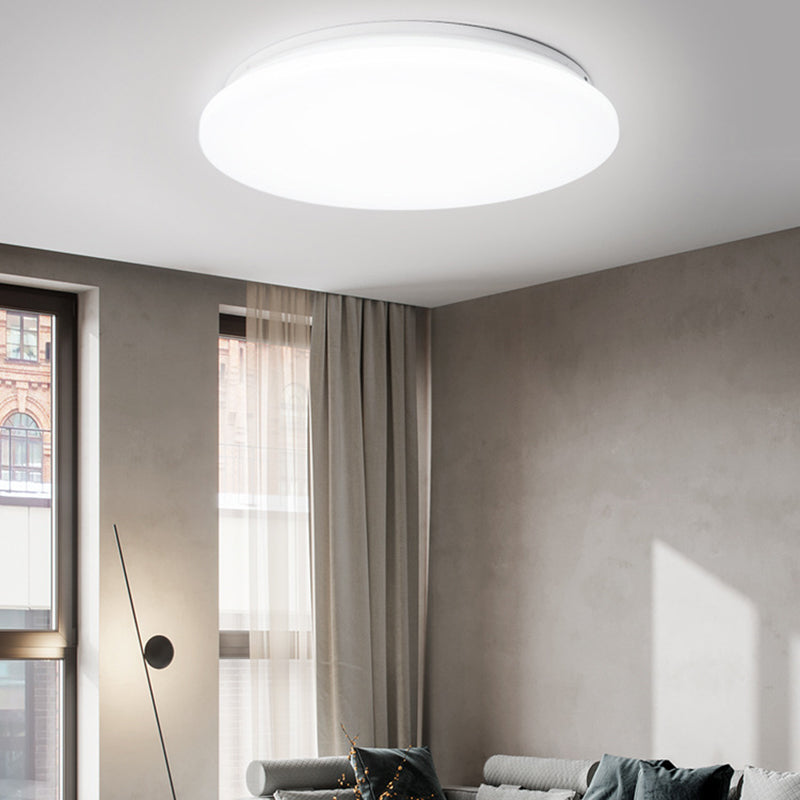 Luz de techo LED de montaje empotrado redonda minimalista moderna de hierro y acrílico para sala de estar 