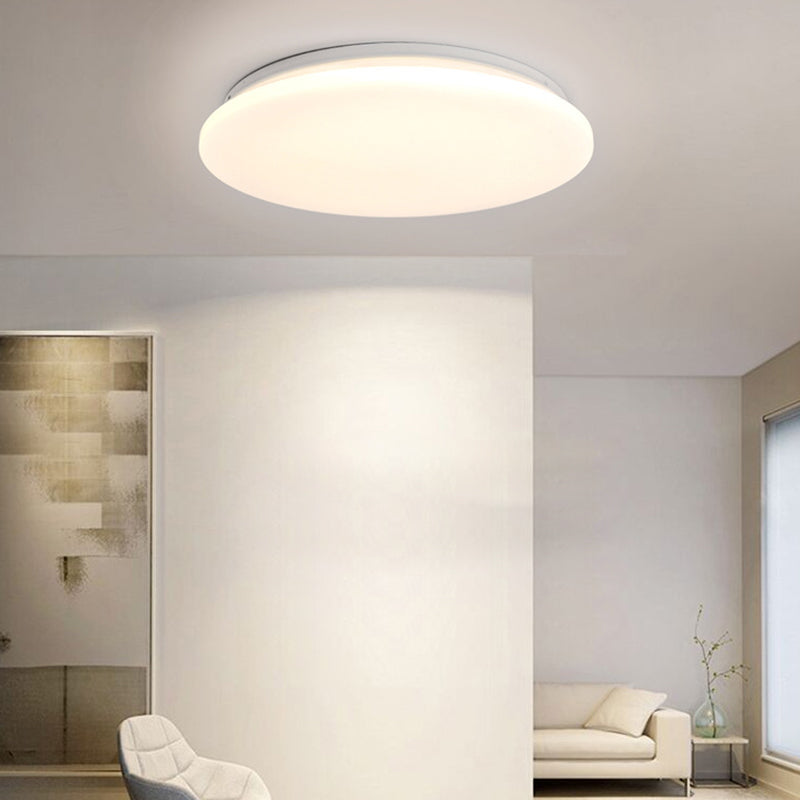 Luz de techo LED de montaje empotrado redonda minimalista moderna de hierro y acrílico para sala de estar 