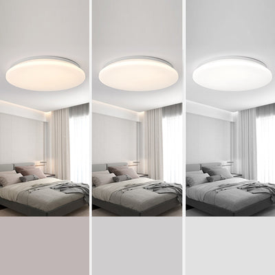 Luz de techo LED de montaje empotrado redonda minimalista moderna de hierro y acrílico para sala de estar 