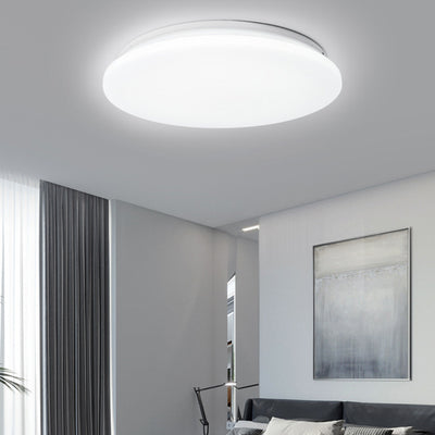 Luz de techo LED de montaje empotrado redonda minimalista moderna de hierro y acrílico para sala de estar 
