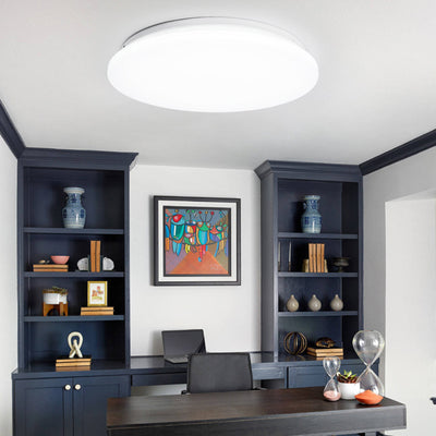 Luz de techo LED de montaje empotrado redonda minimalista moderna de hierro y acrílico para sala de estar 