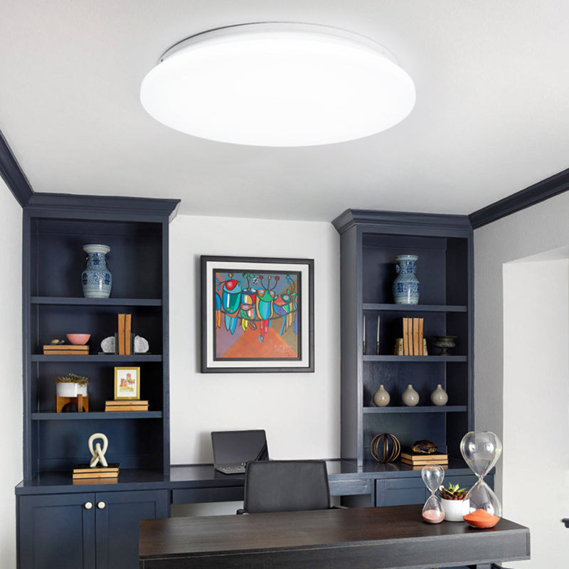Luz de techo LED de montaje empotrado redonda minimalista moderna de hierro y acrílico para sala de estar 