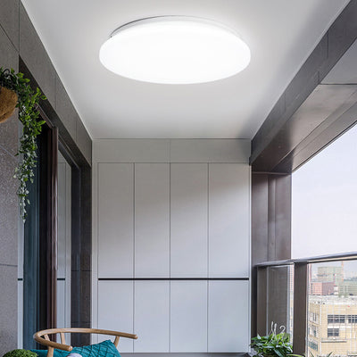 Luz de techo LED de montaje empotrado redonda minimalista moderna de hierro y acrílico para sala de estar 
