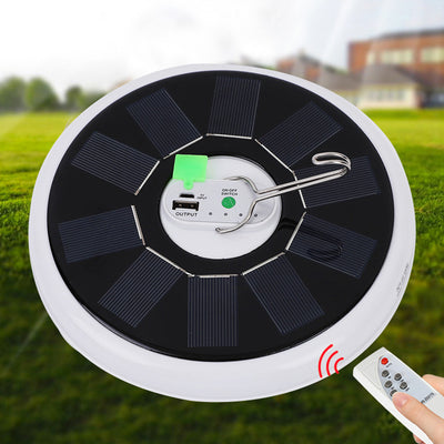Modern Minimalist Solar Waterproof Disc PP PC LED Outdoor Light For Garden