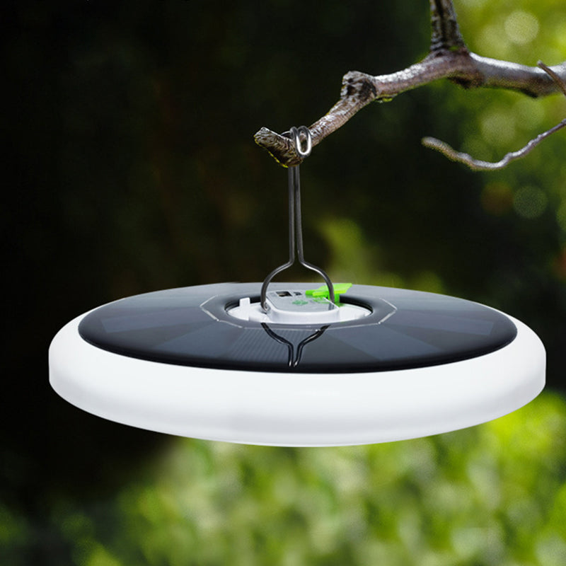 Modern Minimalist Solar Waterproof Disc PP PC LED Outdoor Light For Garden