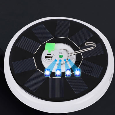 Modern Minimalist Solar Waterproof Disc PP PC LED Outdoor Light For Garden