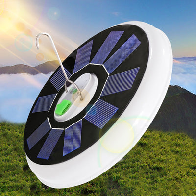 Modern Minimalist Solar Waterproof Disc PP PC LED Outdoor Light For Garden