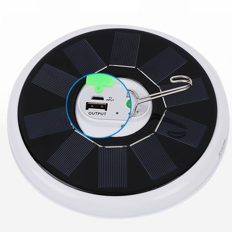 Modern Minimalist Solar Waterproof Disc PP PC LED Outdoor Light For Garden
