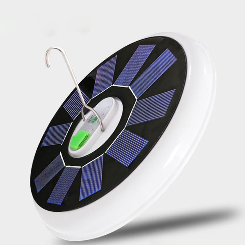 Modern Minimalist Solar Waterproof Disc PP PC LED Outdoor Light For Garden