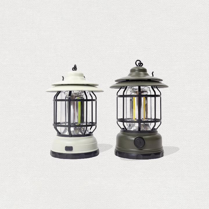 Traditional Vintage Waterproof Cylinder ABS PS LED Outdoor Light For Camping