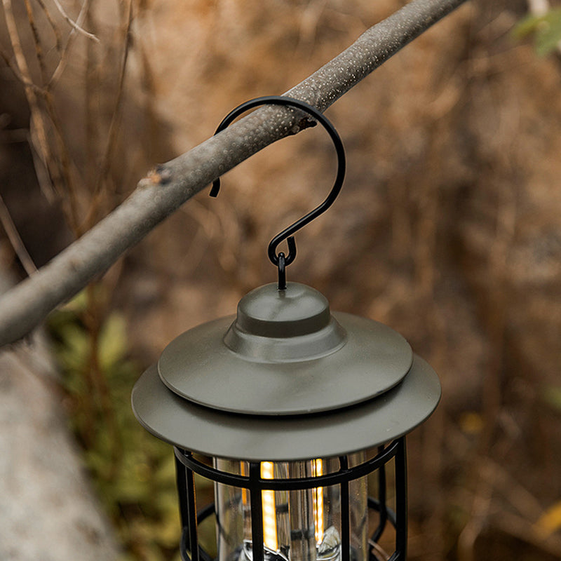 Traditional Vintage Waterproof Cylinder ABS PS LED Outdoor Light For Camping