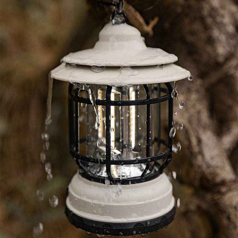Traditional Vintage Waterproof Cylinder ABS PS LED Outdoor Light For Camping
