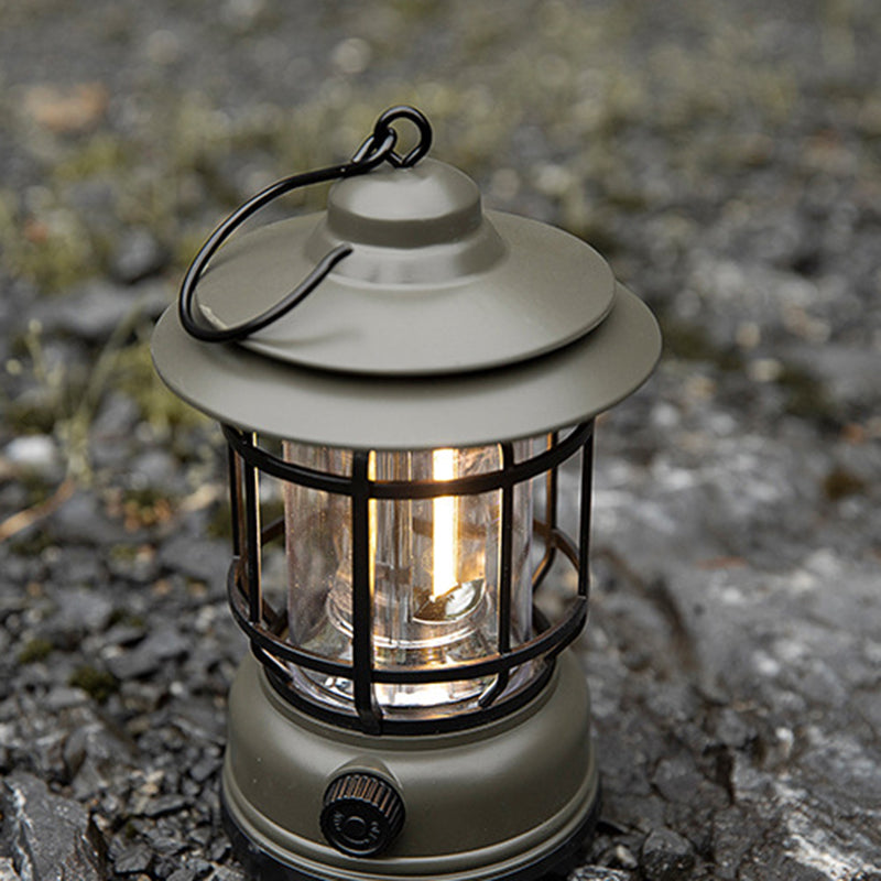 Traditional Vintage Waterproof Cylinder ABS PS LED Outdoor Light For Camping