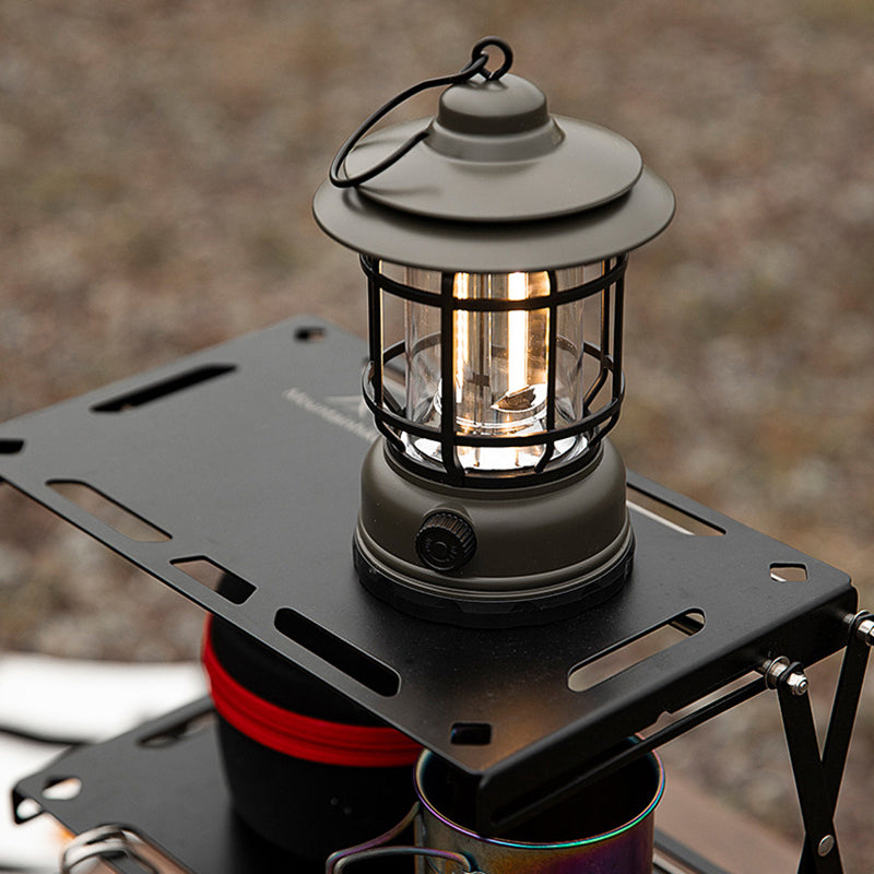 Traditional Vintage Waterproof Cylinder ABS PS LED Outdoor Light For Camping