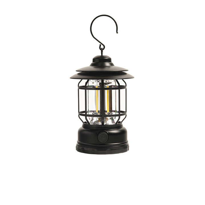 Traditional Vintage Waterproof Cylinder ABS PS LED Outdoor Light For Camping
