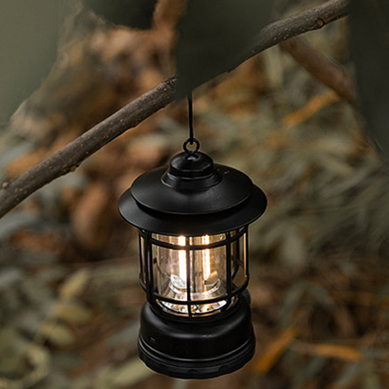 Traditional Vintage Waterproof Cylinder ABS PS LED Outdoor Light For Camping