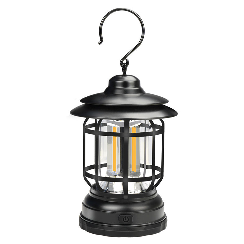 Traditional Vintage Waterproof Cylinder ABS PS LED Outdoor Light For Camping