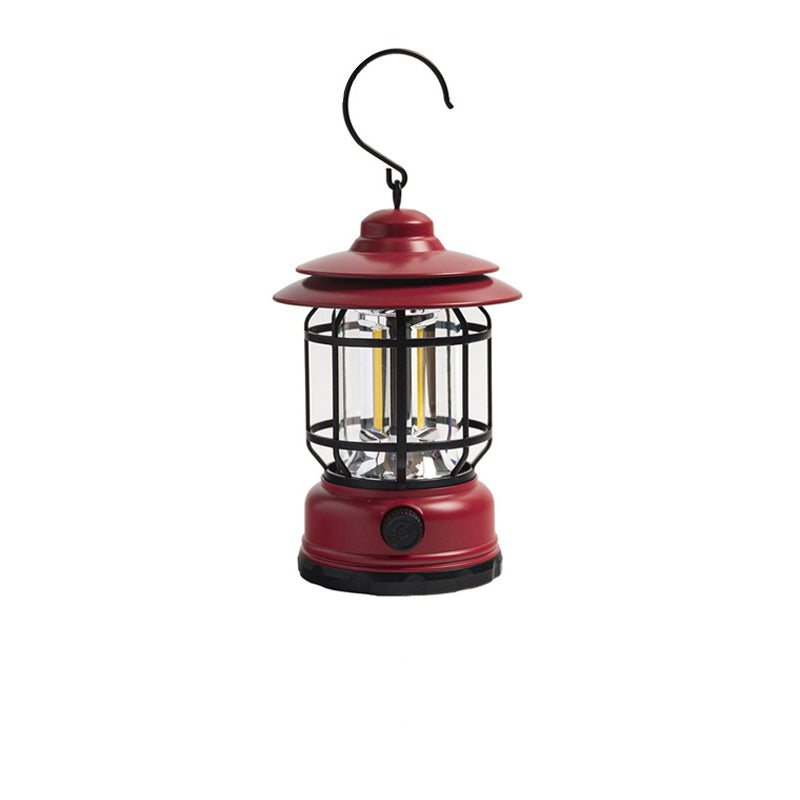 Traditional Vintage Waterproof Cylinder ABS PS LED Outdoor Light For Camping