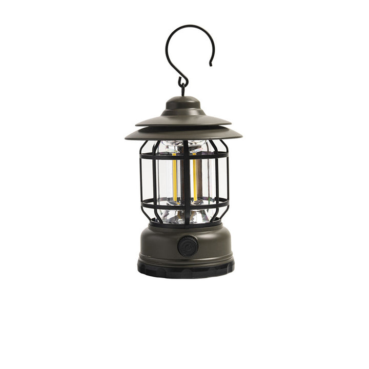 Traditional Vintage Waterproof Cylinder ABS PS LED Outdoor Light For Camping