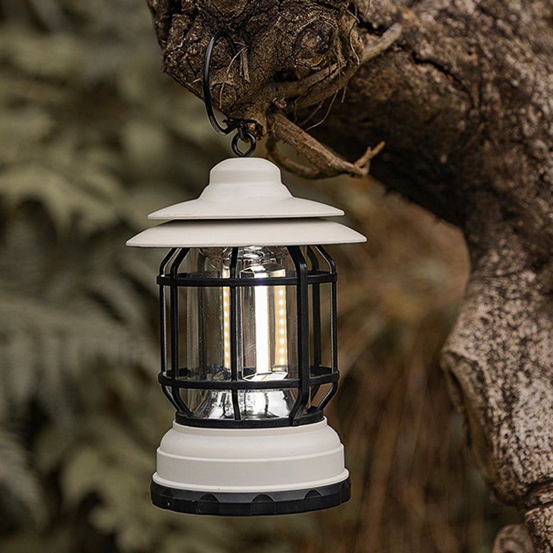 Traditional Vintage Waterproof Cylinder ABS PS LED Outdoor Light For Camping
