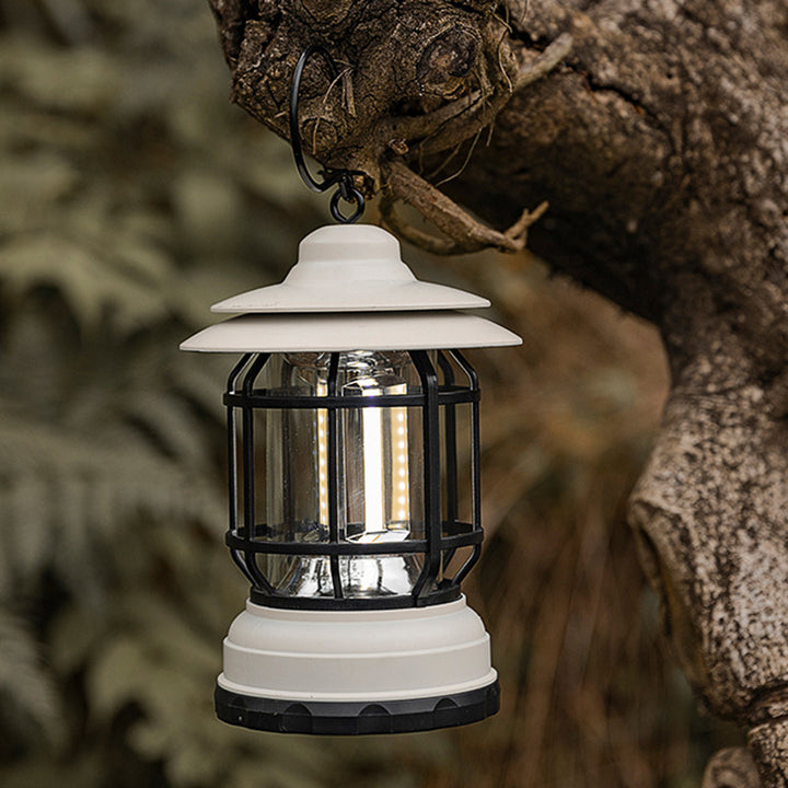Traditional Vintage Waterproof Cylinder ABS PS LED Outdoor Light For Camping
