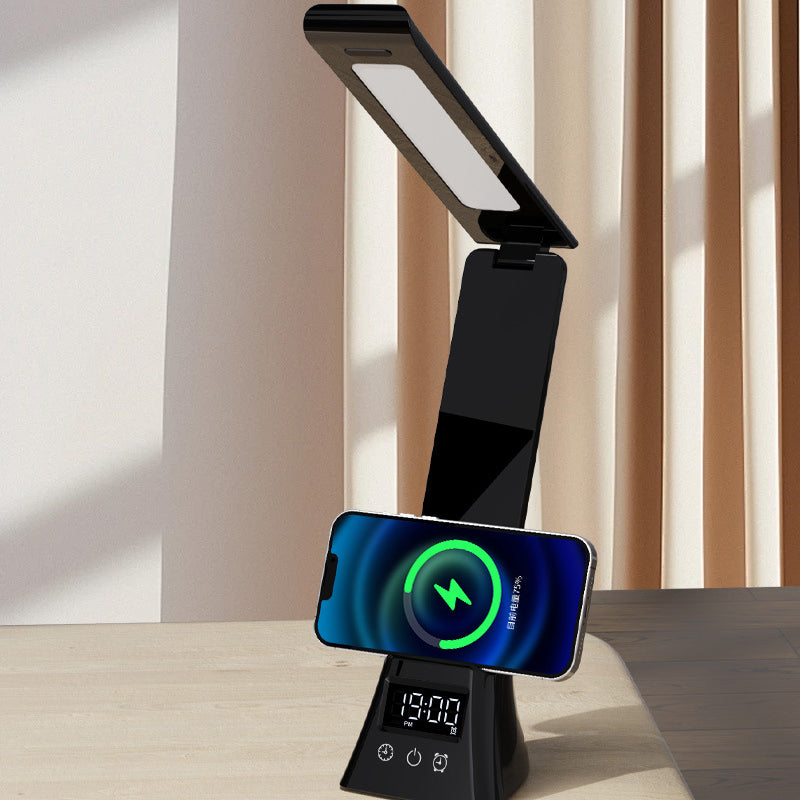 Modern Minimalist Rectangle Trapezoid Foldable ABS PC LED Table Lamp For Bedroom