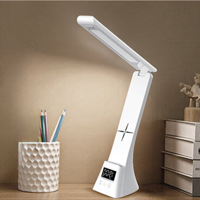 Modern Minimalist Rectangle Trapezoid Foldable ABS PC LED Table Lamp For Bedroom