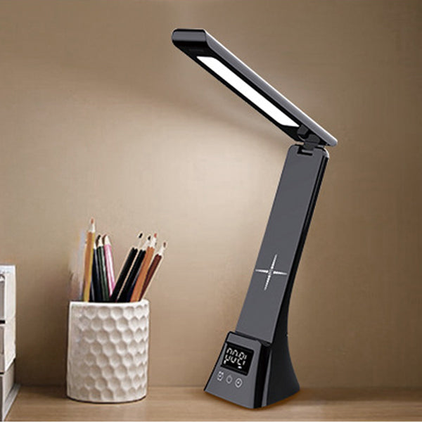 Modern Minimalist Rectangle Trapezoid Foldable ABS PC LED Table Lamp For Bedroom