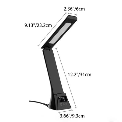 Modern Minimalist Rectangle Trapezoid Foldable ABS PC LED Table Lamp For Bedroom