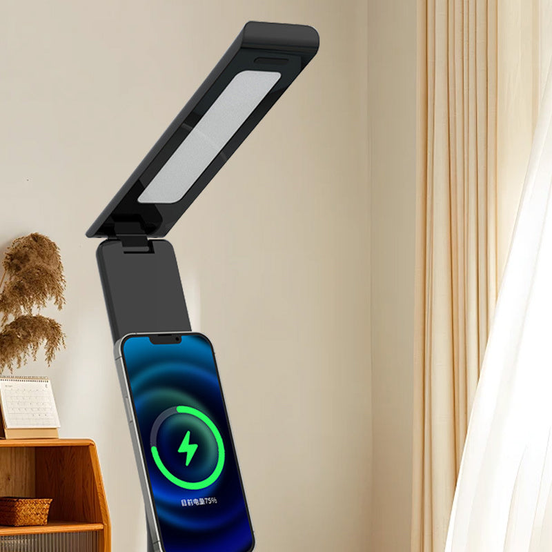 Modern Minimalist Rectangle Trapezoid Foldable ABS PC LED Table Lamp For Bedroom