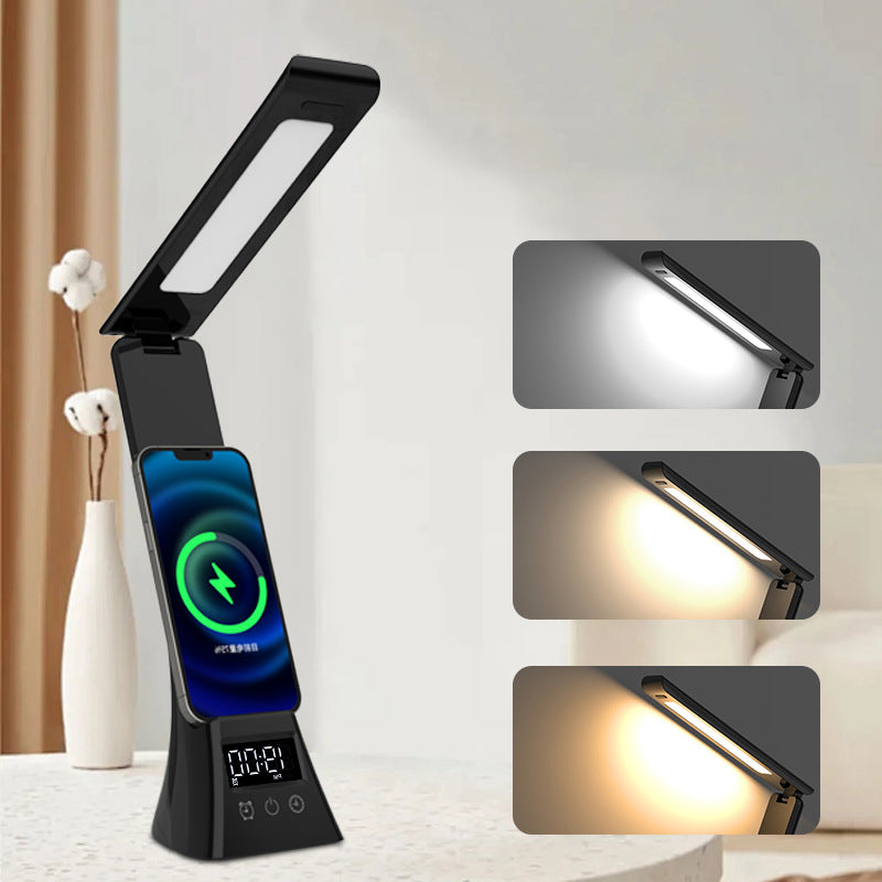 Modern Minimalist Rectangle Trapezoid Foldable ABS PC LED Table Lamp For Bedroom