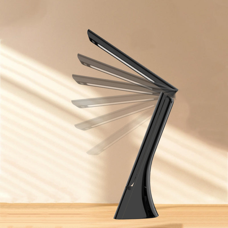 Modern Minimalist Rectangle Trapezoid Foldable ABS PC LED Table Lamp For Bedroom