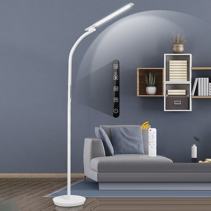 Moderne minimalistische lange Stange rechteckige ABS Aluminium LED Stehlampe für Wohnzimmer 
