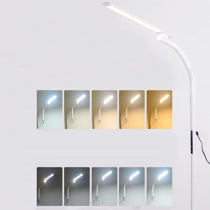 Moderne minimalistische lange Stange rechteckige ABS Aluminium LED Stehlampe für Wohnzimmer 