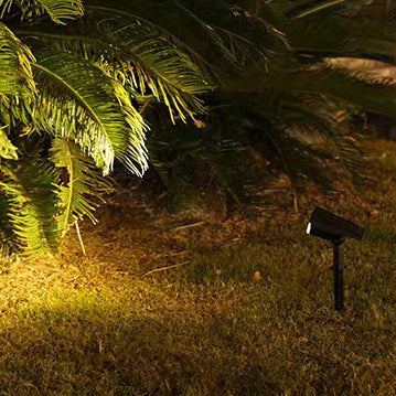 ضوء المناظر الطبيعية LED PE بيضاوي مستطيل مقاوم للماء بالطاقة الشمسية بأسلوب حديث وبسيط لأجل الحديقة 