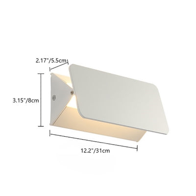 Moderne minimalistische rechteckige dreieckige Aluminium-LED-Wandleuchte für das Schlafzimmer 