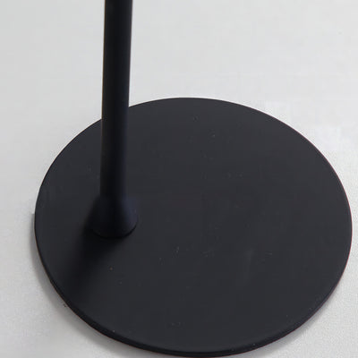 Lampe de table LED rechargeable en métal et plastique avec base cylindrique contemporaine pour chambre 
