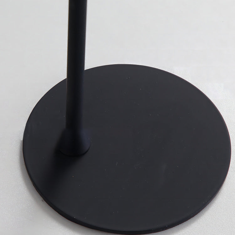 Lampe de table LED rechargeable en métal et plastique avec base cylindrique contemporaine pour chambre 