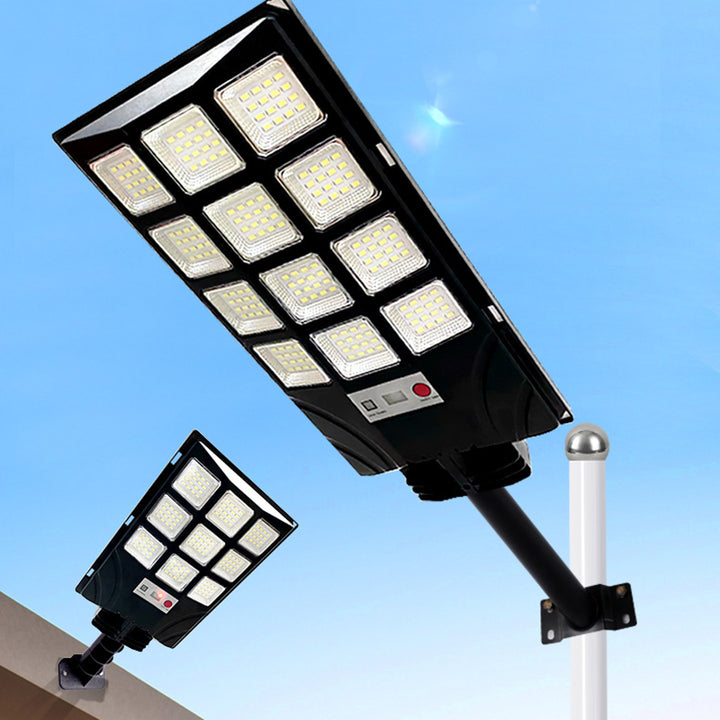 Moderne minimalistische solarbetriebene wasserdichte rechteckige ABS PC LED Außenleuchte für den Außenbereich 