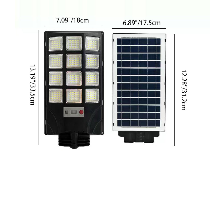 Moderne minimalistische solarbetriebene wasserdichte rechteckige ABS PC LED Außenleuchte für den Außenbereich 