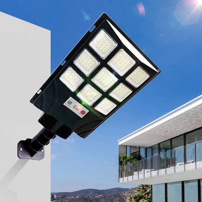 Luz LED exterior impermeable solar minimalista moderna de ABS PC en forma de rectángulo para patio exterior 