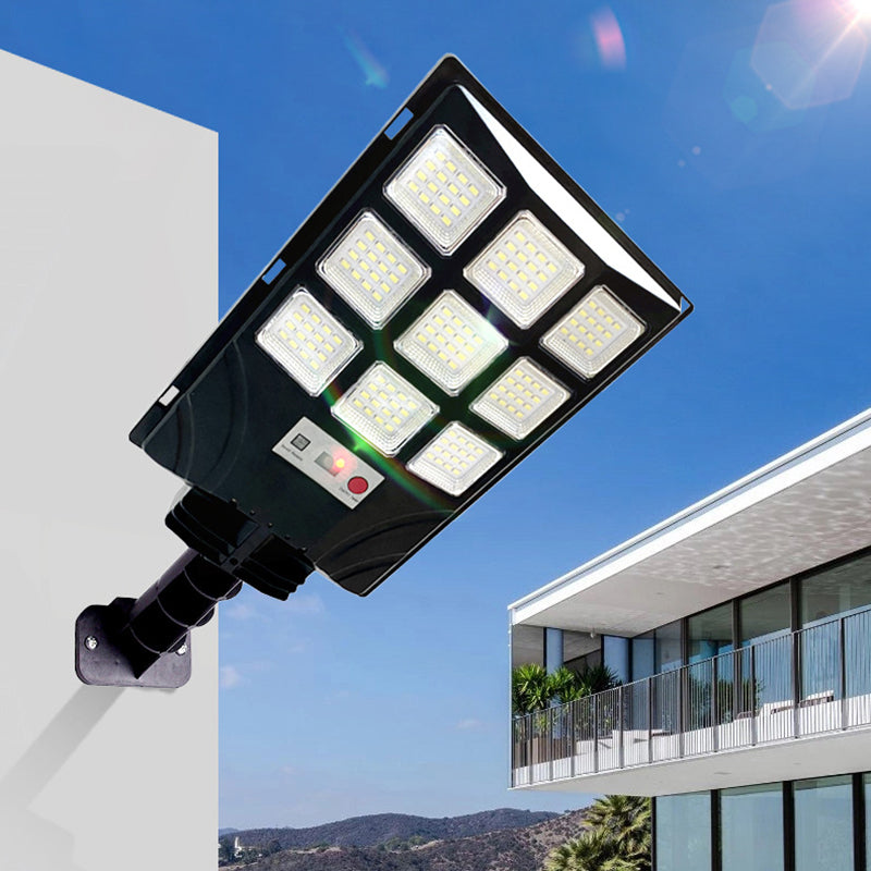 Luz LED exterior impermeable solar minimalista moderna de ABS PC en forma de rectángulo para patio exterior 