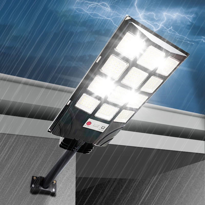Moderne minimalistische solarbetriebene wasserdichte rechteckige ABS PC LED Außenleuchte für den Außenbereich 