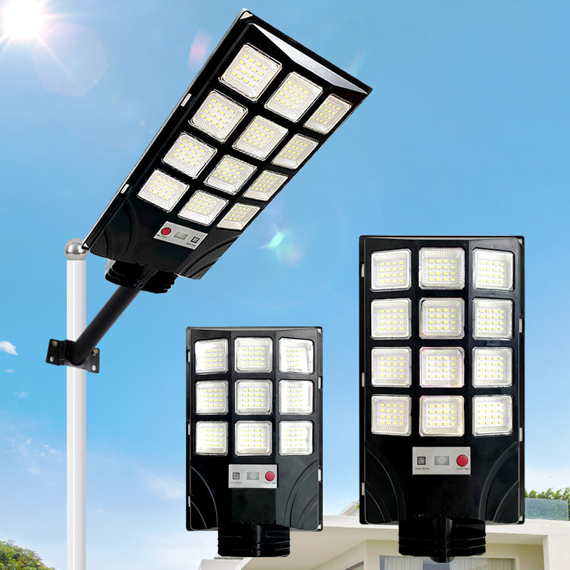 Luz LED exterior impermeable solar minimalista moderna de ABS PC en forma de rectángulo para patio exterior 